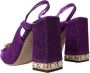 Dolce & Gabbana Paarse Kristallen Enkelband Sandalen Purple Dames - Thumbnail 13