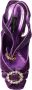 Dolce & Gabbana Paarse Kristallen Enkelband Sandalen Purple Dames - Thumbnail 18
