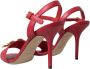 Dolce & Gabbana Rode Enkelband Stiletto Hakken Sandalen Red Dames - Thumbnail 12