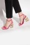 Dolce & Gabbana Verstelbare Enkelband Croco Sandalen Pink Dames - Thumbnail 3