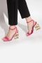Dolce & Gabbana Verstelbare Enkelband Croco Sandalen Pink Dames - Thumbnail 2
