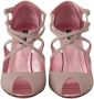 Dolce & Gabbana Roze Glitter Peep Toe High Heels Sandalen Pink Dames - Thumbnail 5