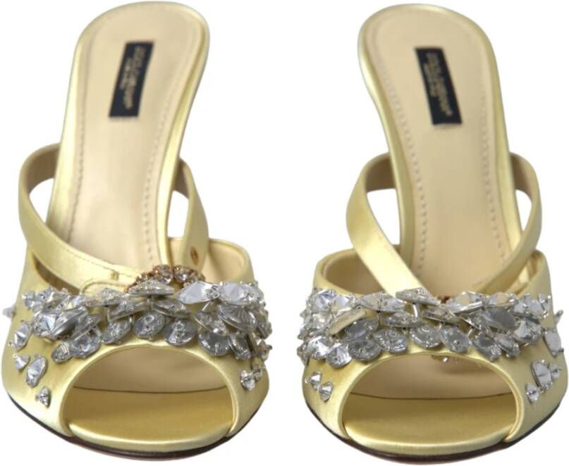 Dolce & Gabbana High Heel Sandals Yellow Dames