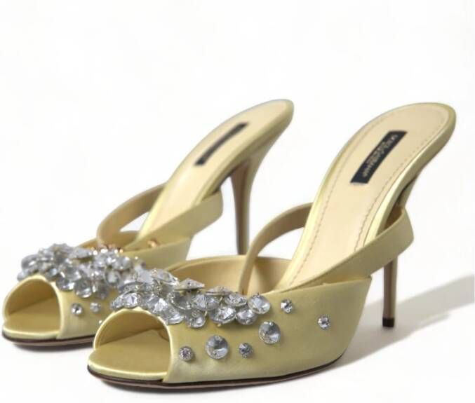 Dolce & Gabbana High Heel Sandals Yellow Dames