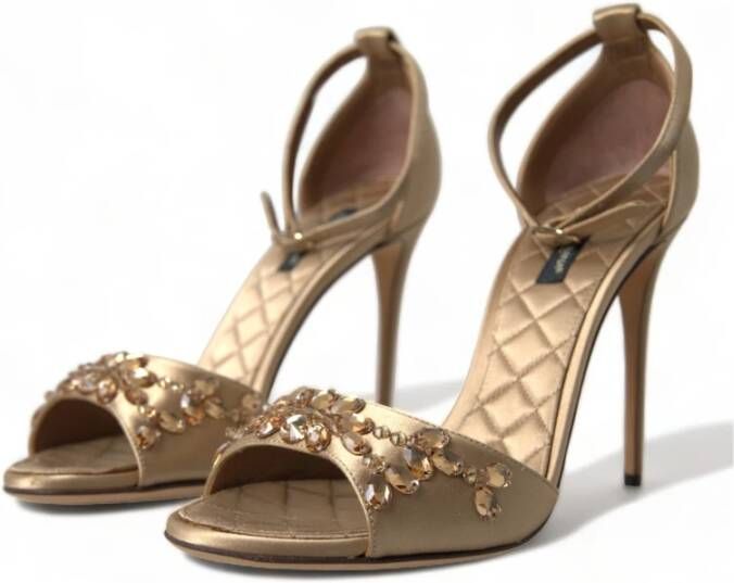 Dolce & Gabbana High Heel Sandals Yellow Dames