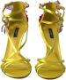 Dolce & Gabbana Gele Butterfly Applique Sandalen Yellow Dames - Thumbnail 4