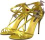 Dolce & Gabbana Gele Butterfly Applique Sandalen Yellow Dames - Thumbnail 5