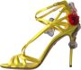 Dolce & Gabbana Gele Butterfly Applique Sandalen Yellow Dames - Thumbnail 7