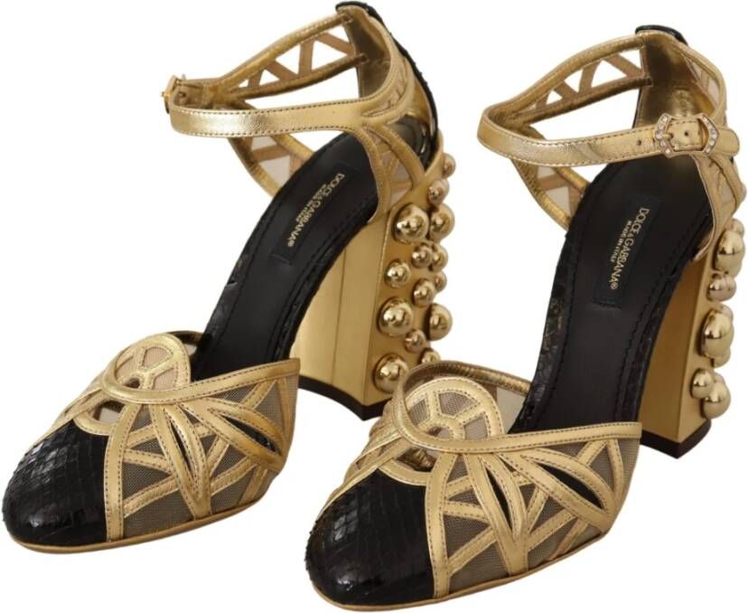 Dolce & Gabbana High Heel Sandals Yellow Dames