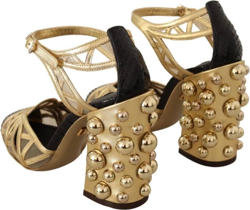 Dolce & Gabbana High Heel Sandals Yellow Dames
