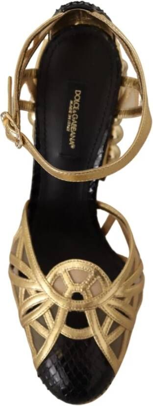 Dolce & Gabbana High Heel Sandals Yellow Dames