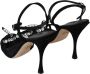 Dolce & Gabbana Elegante hoge suède sandalen met kristallen strikken Black Dames - Thumbnail 6