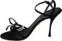 Dolce & Gabbana Elegante hoge suède sandalen met kristallen strikken Black Dames - Thumbnail 7