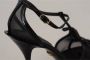 Dolce & Gabbana Zwarte Mesh T-Strap Hoge Hak Sandalen Black Dames - Thumbnail 8
