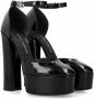 Dolce & Gabbana Verstelbare enkelband rondeeus leren pumps Black Dames - Thumbnail 13