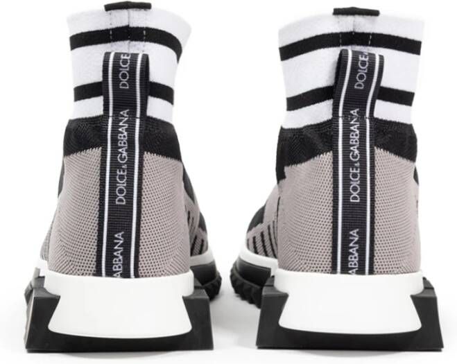 Dolce & Gabbana Hoge Elastische Gebreide Sneakers Multicolor Dames