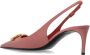 Dolce & Gabbana Roze Logo Plaque Slingback Pumps Leer Pink Dames - Thumbnail 9