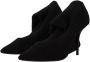 Dolce & Gabbana Black Stretch Socks Knee High Booties Shoes Zwart Dames - Thumbnail 8