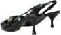 Dolce & Gabbana Zwarte Leren Versierde Slingback Schoenen Black Dames - Thumbnail 12