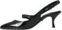 Dolce & Gabbana Zwarte Leren Versierde Slingback Schoenen Black Dames - Thumbnail 13