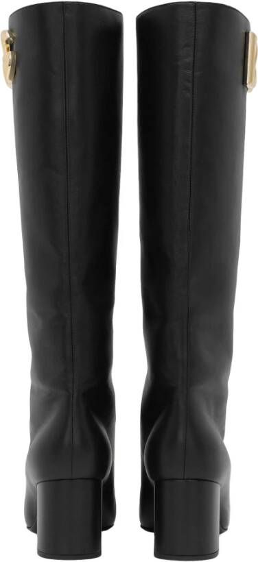 Dolce & Gabbana Jackie Laarzen met Logo DG Black Dames