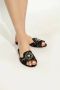 Dolce & Gabbana Taormina Lace Slides met Juweelbloem Black Dames - Thumbnail 2