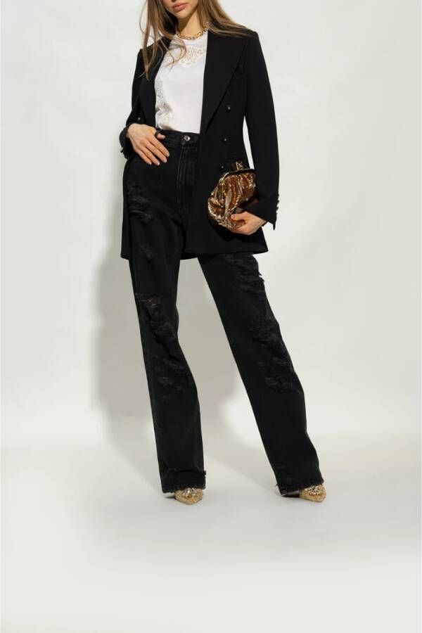 Dolce & Gabbana Kant stiletto pumps Geel Dames