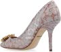 Dolce & Gabbana Taormina Lace Crystals Pumps Beige Dames - Thumbnail 5