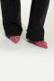 Dolce & Gabbana Pink Taormina Lace Crystal Heels Pumps Shoes Roze Dames - Thumbnail 2