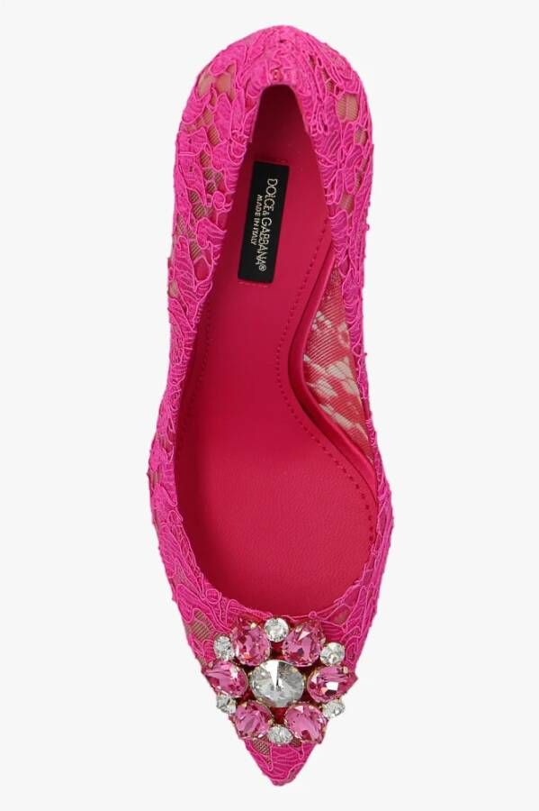 Dolce & Gabbana Kant stiletto pumps Roze Dames