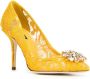 Dolce & Gabbana Kanten hof schoenen Yellow Dames - Thumbnail 2