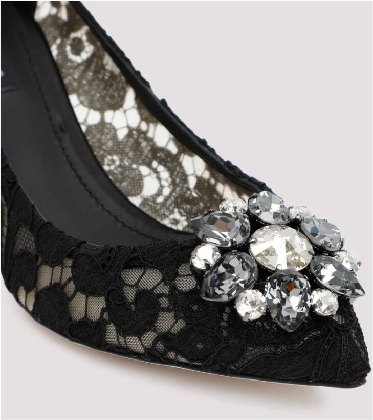 Dolce & Gabbana Kanten Pumps in Zwart