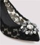 Dolce & Gabbana Elegante Zwarte Kant Pumps Black Dames - Thumbnail 2