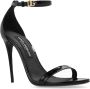 Dolce & Gabbana Zwarte Patentleren Hoge Hak Sandalen Black Dames - Thumbnail 10