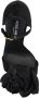 Dolce & Gabbana Zwarte Satijnen Plateau Sandalen met Bloemdetail Black Dames - Thumbnail 4
