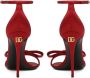 Dolce & Gabbana Keira Rode Satijnen Hoge Hak Sandalen Red Dames - Thumbnail 3