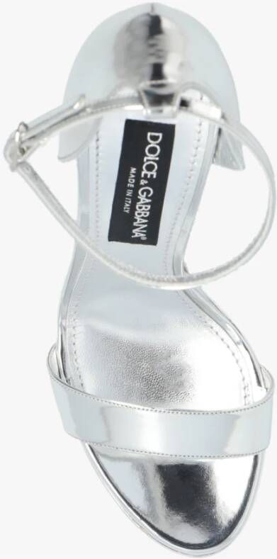 Dolce & Gabbana Keira sandalen met hak Grijs Dames