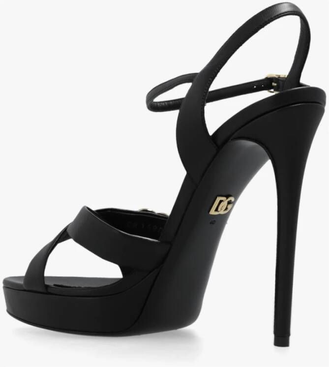 Dolce & Gabbana Keira sandalen met hak Zwart Dames