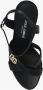 Dolce & Gabbana Zwarte Leren Hoge Hak Sandalen Black Dames - Thumbnail 10