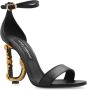 Dolce & Gabbana Barok Hakken Sandalen Black Dames - Thumbnail 5
