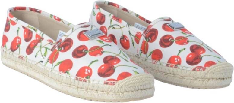 Dolce & Gabbana Kersenprint Espadrilles voor Mannen Multicolor Heren