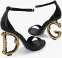 Dolce & Gabbana Zwarte Leren Barok Hak Sandalen Black Dames - Thumbnail 6