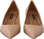 Dolce & Gabbana Beige Nude Leren Kitten Heels Pumps Multicolor Dames - Thumbnail 7