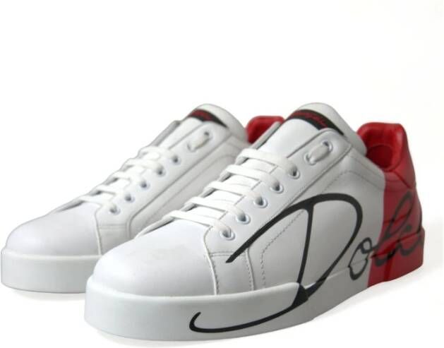 Dolce & Gabbana Klassieke lage leren sneakers Multicolor Heren