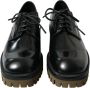 Dolce & Gabbana Klassieke Zwarte Leren Derby Schoenen Black Heren - Thumbnail 11