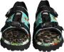 Dolce & Gabbana Kleurrijke Patchwork Slide Sandalen Multicolor Heren - Thumbnail 2