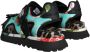 Dolce & Gabbana Kleurrijke Patchwork Slide Sandalen Multicolor Heren - Thumbnail 4