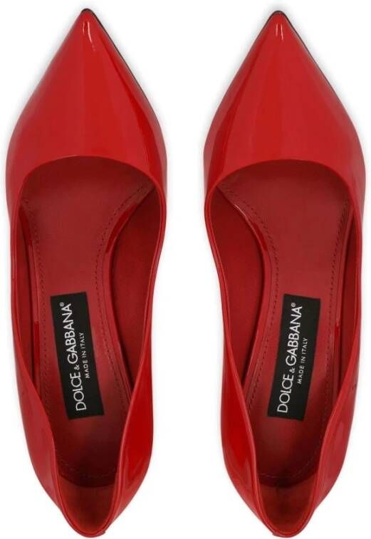 Dolce & Gabbana Koraalrode Pumps van Lakleer Red Dames