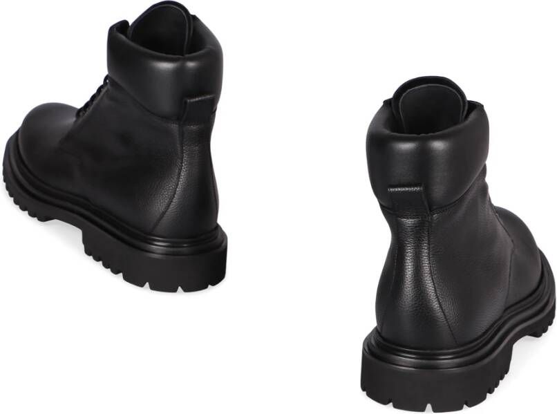 Dolce & Gabbana Korrelig leren veterschoenen