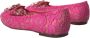 Dolce & Gabbana Paarse Taormina Kant Kristal Platte Schoenen Purple Dames - Thumbnail 25